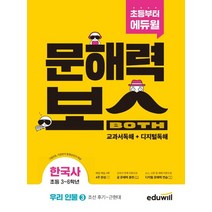 초등 문해력보스 한국사 우리 인물 3: 조선 후기~근현대:초등 3~6학년 그림연표 지문분석 동영상강의 제공, 단품, 에듀윌