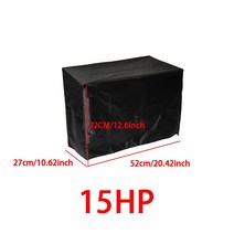 모터 엔진 보트 커버 15-250HP 210D 방수 요트 하프 아웃 보드 안티 UV 방진 마린 프로텍터 캔버스, 15HP