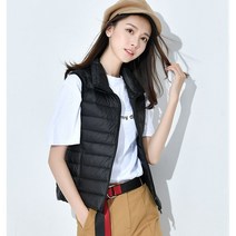 ANYOU 가을 패딩 자켓 여성 경량 패딩조끼 가겨울 여성경량패딩조끼