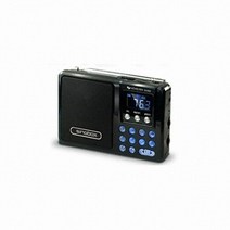 노벨뷰 퀵버튼 MP3 재생 FM 소형 라디오 SV932, SV932 블랙