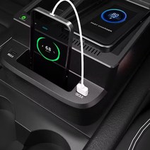 QI 무선 충전기 혼다 CRV 2017-2021 휴대폰 홀더 마운트 스탠드 USB 자동차 액세서리, 한개옵션0, 한개옵션0