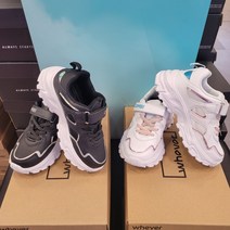 [슈마커] *뉴코아인천점* 웨버 콤비 키즈 스니커즈 운동화 WV22015 BK WH