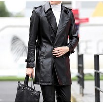 YN4017 양가죽 남성코트 트렌치코트 가죽코트 라이더
