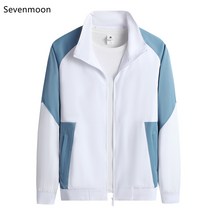 Sevenmoon 여름남자 데일리 경박스럽다 자모도안 재킷 오버핏 퓨어심플