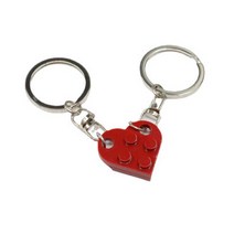 달자샵 2P+2P 하트합체 커플 우정 블럭 키링 세트 다용도 귀여운 장식 열쇠고리, 1세트(2P)+1세트(2P)