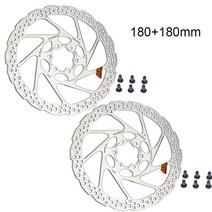 유압압착기 충전식 터미널압착기 56 브레이크 디스크 160 180 자전거 디스크, 2개 180mm