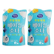 DFANO 무궁화 키친솝 베이킹소다 주방세제 1.2리터 2개 친환경인증 1종 세척제 약알칼리, 키친솝 베이킹소다주방세제1.2리터(리필) 2개