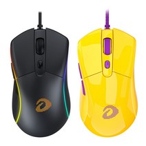 [에이치플러스몰] 다얼유 A960 스톰 게이밍 마우스 비타공 초경량 65g, 색상:블랙, 상세 설명 참조
