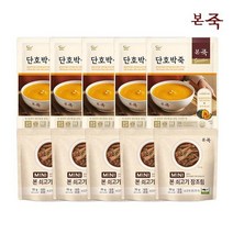 (NS홈쇼핑) 본죽 파우치 단호박죽 5팩+미니장조림 5팩 32389313, 1.단일옵션