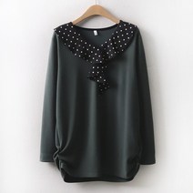 아이우먼 물방울프릴블라우스 MN7536M210 빅사이즈