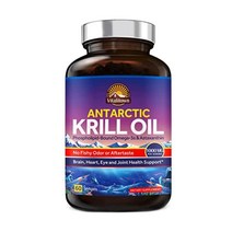 비탈리타운 남극 크릴 오일 1000mg 인지질 결합 오메가-3s EPA & DHA 항산화제 아스타잔틴 풍부 비린내나 뒷맛 뇌 심장 눈 & 관절 건강 60 소프트젤