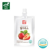 국내산100% 무설탕무첨가 맑은농장 딸기주스(100ml×10입 1box), 단품, 단품