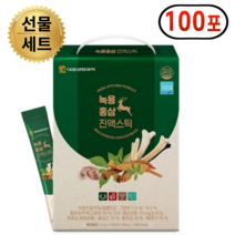 녹용홍삼 진액 스틱 대용량 선물세트 국내산 6년근 홍삼 수수홈홈, 1박스, 100포