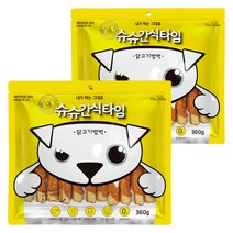 슈슈 간식타임 강아지 져키, 닭고기범벅, 2개