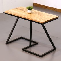 참죽나무 원목 철제 테이블 360 다용도 미니 테이블 보조 사이드 인테리어 식탁, 블랙