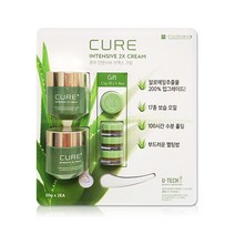 김정문알로에 큐어 인텐시브 2x 크림(50gx2ea 체험분), 단품