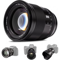 빌트록스 75mm F1.2 Pro 렌즈 후지 X 마운트용, Black