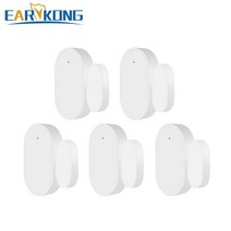 자동차 원격 시동 경보기 도난방지 earykong 433mhz 무선 창 도어 자석 센서 감지기 갭 센서 for burglar home 무선 경보 시스템, 5개