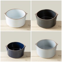 피어몰 이천도자기 순수화 원형 모던면기 15cm 도자기 그릇 우동기 라면 덮밥 접시, 블랙
