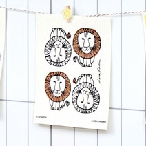 스칸네이처 셀룰로오스 에코행주 라이온프렌즈(레귤러), 단품, 단품