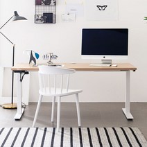아씨방가구 심플 USB 전동식 높이조절책상 120cm, 색상:USB 높이조절 책상 그레이