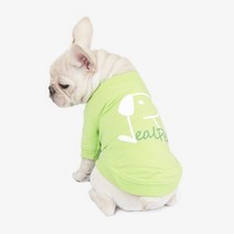 강아지 고양이 항균 가공 파스텔 라운드 티셔츠.리얼펫, L|옐로우