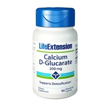 라이프익스텐션 칼슘 D-글루카레이트 200mg 베지테리안 캡슐, 60개입, 2개