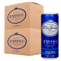 일화 초정탄산수 250ml x 30 x 2팩, 플레인 250ml x 30캔 x 2팩