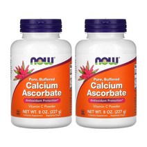 2병 나우푸드 Pure Buffered 아스코르브산 칼슘 비타민C 파우더 227g Calcium Ascorbate