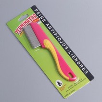 애완견 고양이 이가 방지 빗 구충제 알을 위한 스테인레스 스틸 길고 짧은 바늘 매듭 창살, Short Needle Blister+Red