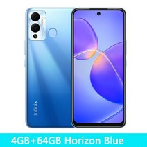 인피닉스 핫 12 플레이 스마트폰 배터리 6.82 인치 HD 디스플레이 헬리오 G35 13MP AI 듀얼 후면 카메라 안드로이드 11 4GB 64GB 6000mAh 576230, add X1 earphone 576230, 4g64g Blue, 블루