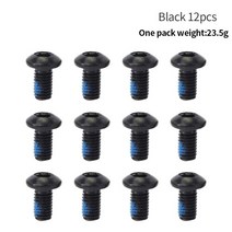 합금강 디스크 브레이크 패드 나사 T25 M5 * 10 자전거 액세서리 산악, 07 Black