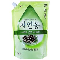 자연퐁 주방세제 솔잎 1.4kg 리필, 1400ml, 6개
