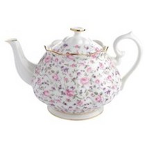 로얄알버트 뉴황실장미 VINTAGE TEAPOT 1.25L ROSCON25817, ROSE CONFETTI, 1개