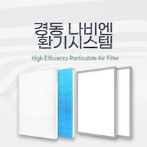 (호환) 경동 나비엔 / ENV-200NE / 환기 시스템, 산화아연H13헤파1+카본프리필터2 SET
