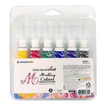 SM 6색 마블링 물감 12ml, 없음