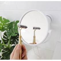화장실원형거울 자바라 동그란 욕실확대경 벽부착거울 샤워실거울 붙이는벽거울 욕실부착거울