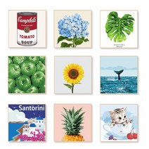 에이블 DIY 유화그리기 세트 45종 25cmX25cm 해바라기 보태니컬 풍경시리즈, N75 쿠바 하바나