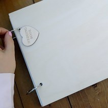 소박한 검정색 나무 결혼식 게스트 북 메모리 새김 커스텀, 04 Book-50Black Sheets_01 A5