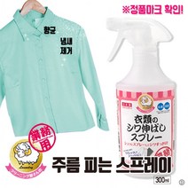 [아이미디어] 뿌리는다리미 300ml 옷 주름 제거 스프레이 일본직수입정품, 1개