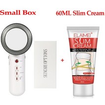 얼굴 마사지 갈바닉 초음파 캐비테이션 EMS 바디 슬리밍 기계 지방 화상 Lipo 젤, 영국 플러그, 젤 B가 있는 작은 상자
