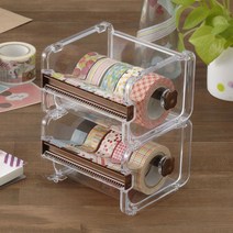 마스킹테이프 커터 포장 보관함 컷팅 플라스틱소재, 단일