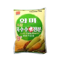 화미 옥수수맛전분복합1kg/식당/식자재/밀가루/반죽/가루/파우더/감자/고구마, 옥수수맛전분(복합)1kg