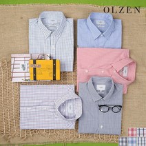 올젠 올젠 모션 이지케어 체크 비지니스 반팔 셔츠 (ZPB2WD1902)