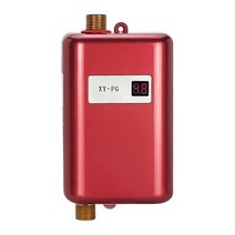 가정용전기보일러 전기 순간온수기 3800w 순간 tankless 샤워 흐름 물 220v 돼지꼬리히터 대체 심야 전기온수기 상향식, 빨간색