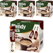 에이지에프 블렌디 스틱 카페오레 어른의 쓴맛 로우 슈가 인스턴트 커피, 4개, 30개입