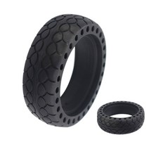 전동 킥보드 타이어 5.5x1.6 벌집 솔리드 방폭 미니 전기 스쿠터 고속 휠 f0 용 5.5 인치, 검은색