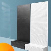스페이스월 타공판 업소용 진열대 네트 판매대 대형 후크, 구분, 60x30x200cm흰색(검정색메모)20개하트