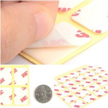 사각양면테이프 차량용테이프 양면테이프재단 조각 양면테이프, 사각 22x17mm
