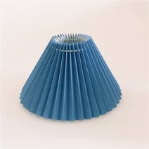주름 전등갓 테이블 램프 교체 E27 스탠딩 크리 에이 티브 데스크 그늘 침실 꽃 홀더 24cm, [04] 파란, [01] S  24X16CM